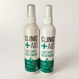 Clinic Aid Soothing Spray Hot Spot Treatment Dogs Oat Coconut Oil 8 oz Lot of 2